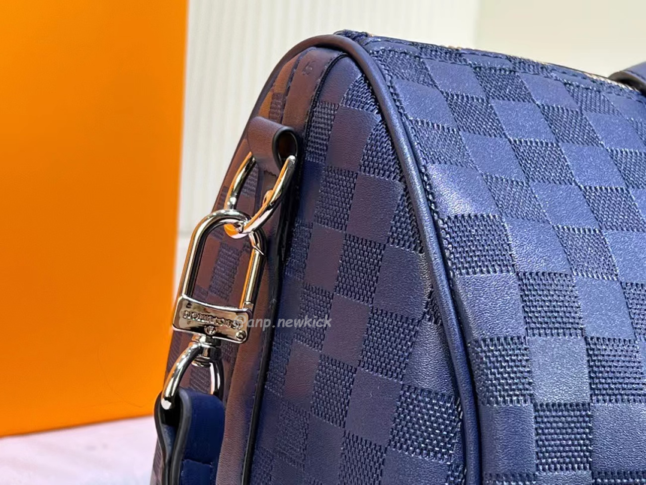 Louis Vuitton Keepall Bandouliere Monogram 50 Navy Duffel Bag (35) - newkick.app